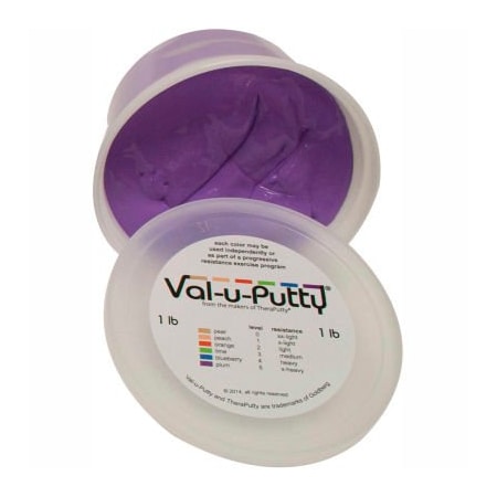 Fabrication Enterprises Val-u-Putty Exercise Putty, Plum, X-Firm, 1 Pound 747196